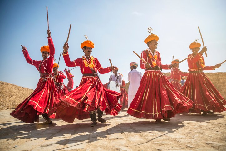 Watch vibrant folk dances and music shows